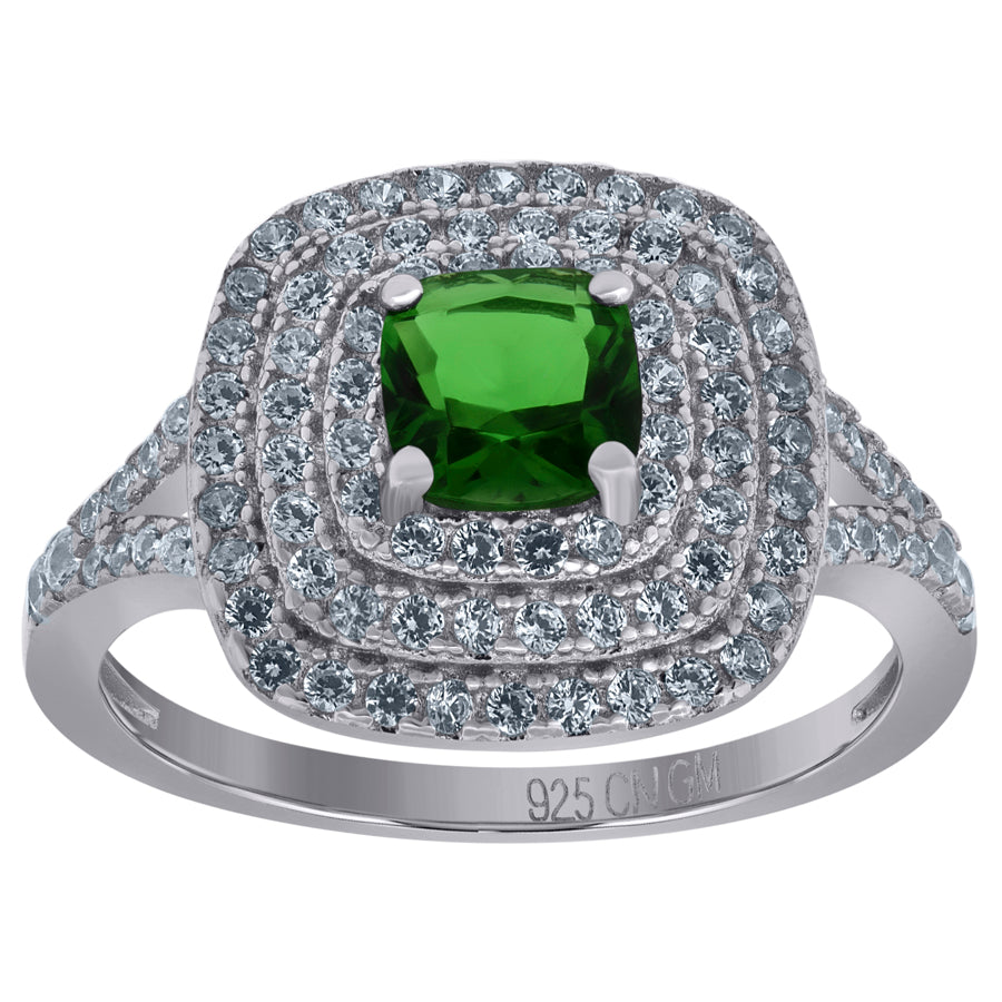 925 Sterling Silver Cz Ring