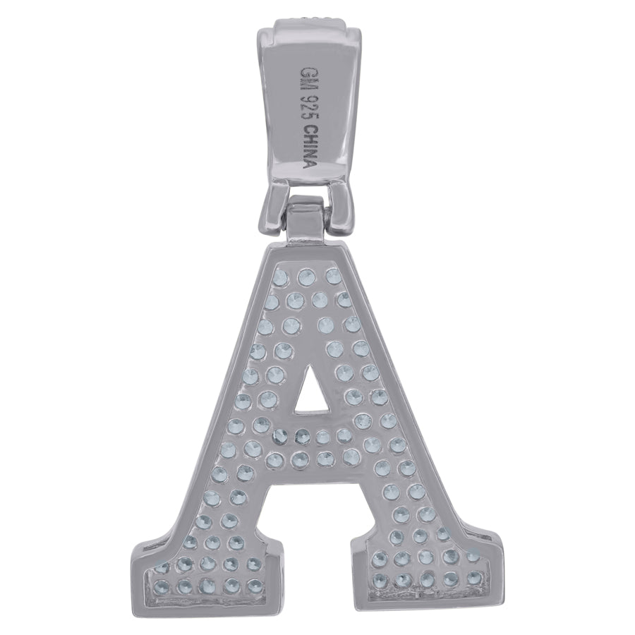 925 Sterling Silver Pendant Inital Letter "A"