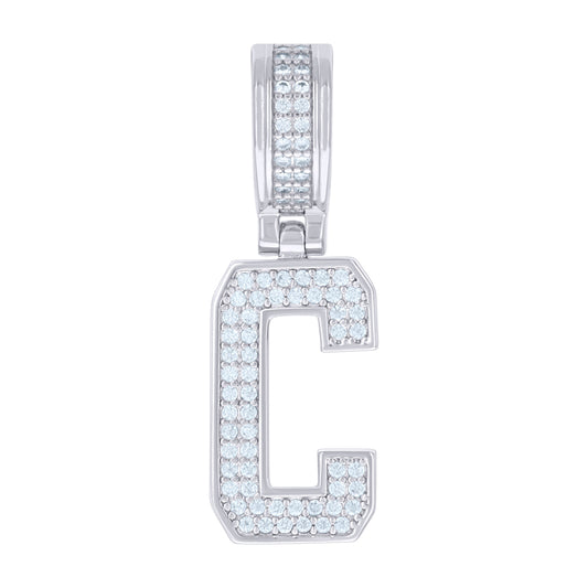 925 Sterling Silver Pendant Inital Letter "C"
