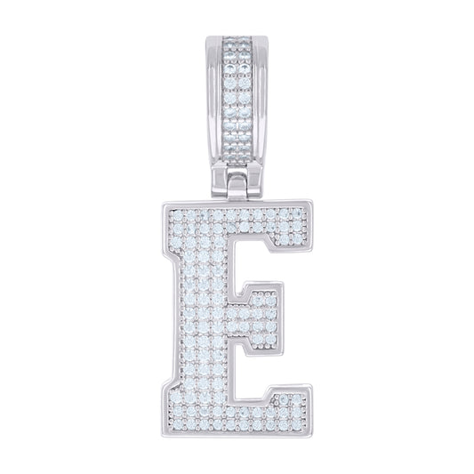 925 Sterling Silver Pendant Inital Letter "E"