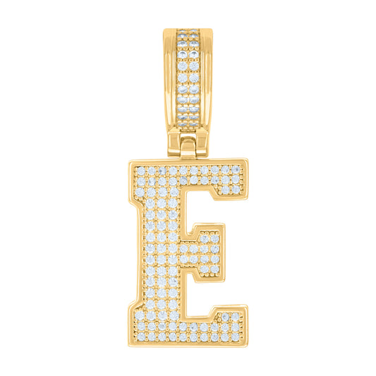 925 Sterling Silver Pendant Inital Letter "E"