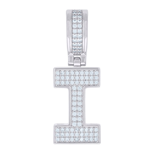 925 Sterling Silver Pendant Inital Letter "I"