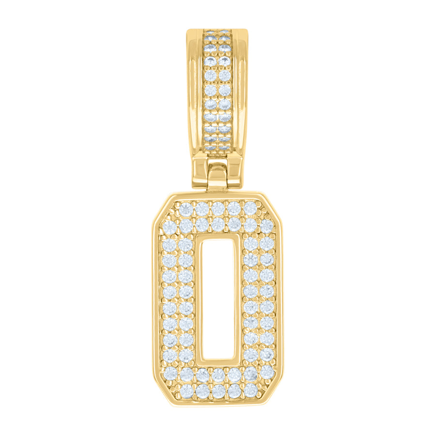 925 Sterling Silver Pendant Inital Letter "O"