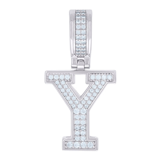 925 Sterling Silver Pendant Inital Letter "Y"