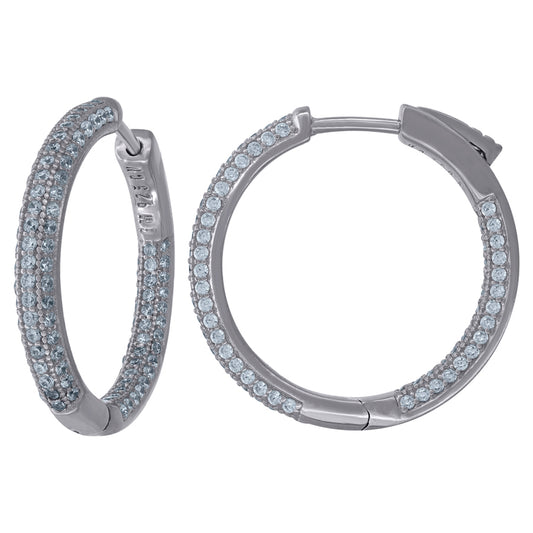 925 Sterling Silver Hoop Earrings
