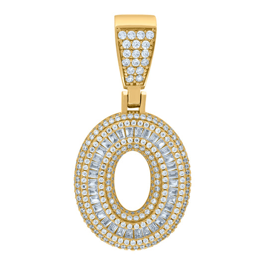925 Sterling Silver Initial Letter "O" Pendant