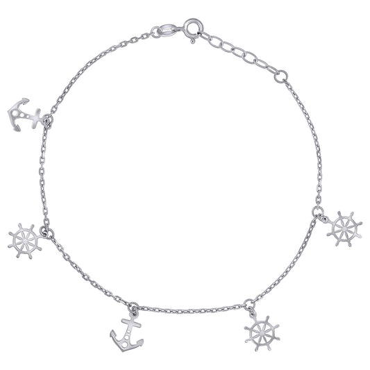 925 Sterling Silver Anklet-10"