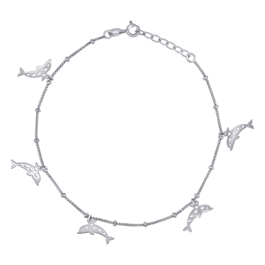 925 Sterling Silver Anklet-10"
