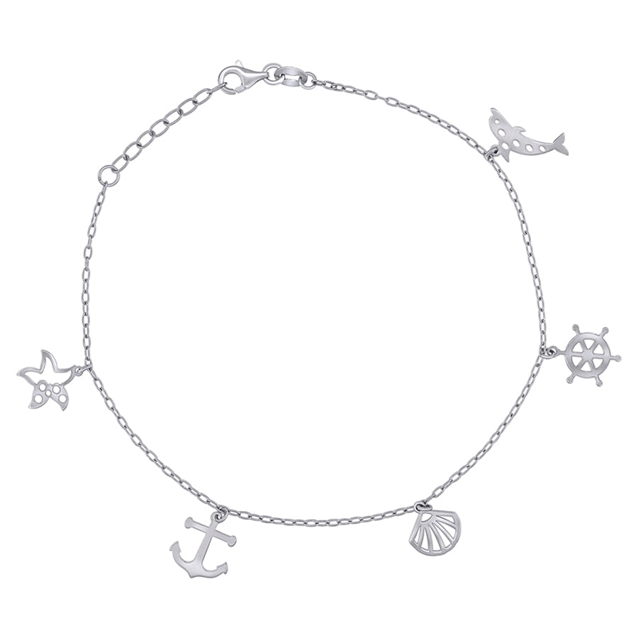 925 Sterling Silver Anklet-10"