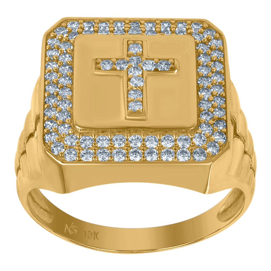 10K Gold Cz Ring