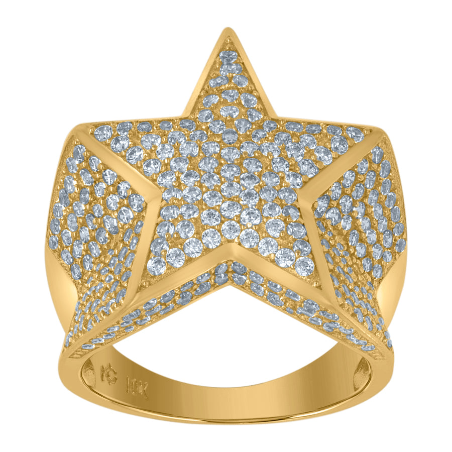 10K Gold Cz Ring
