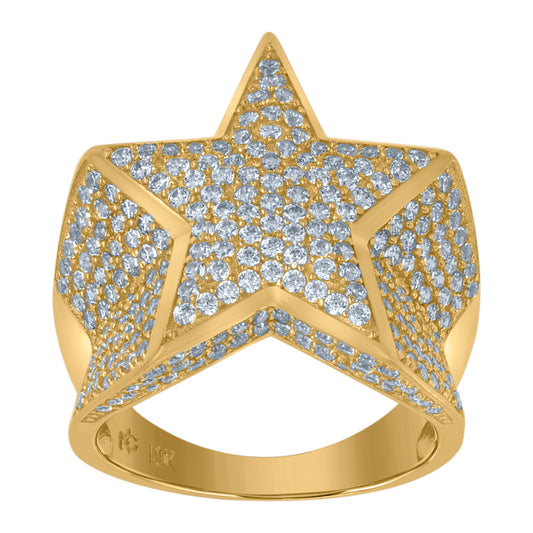 10K Gold Cz Ring