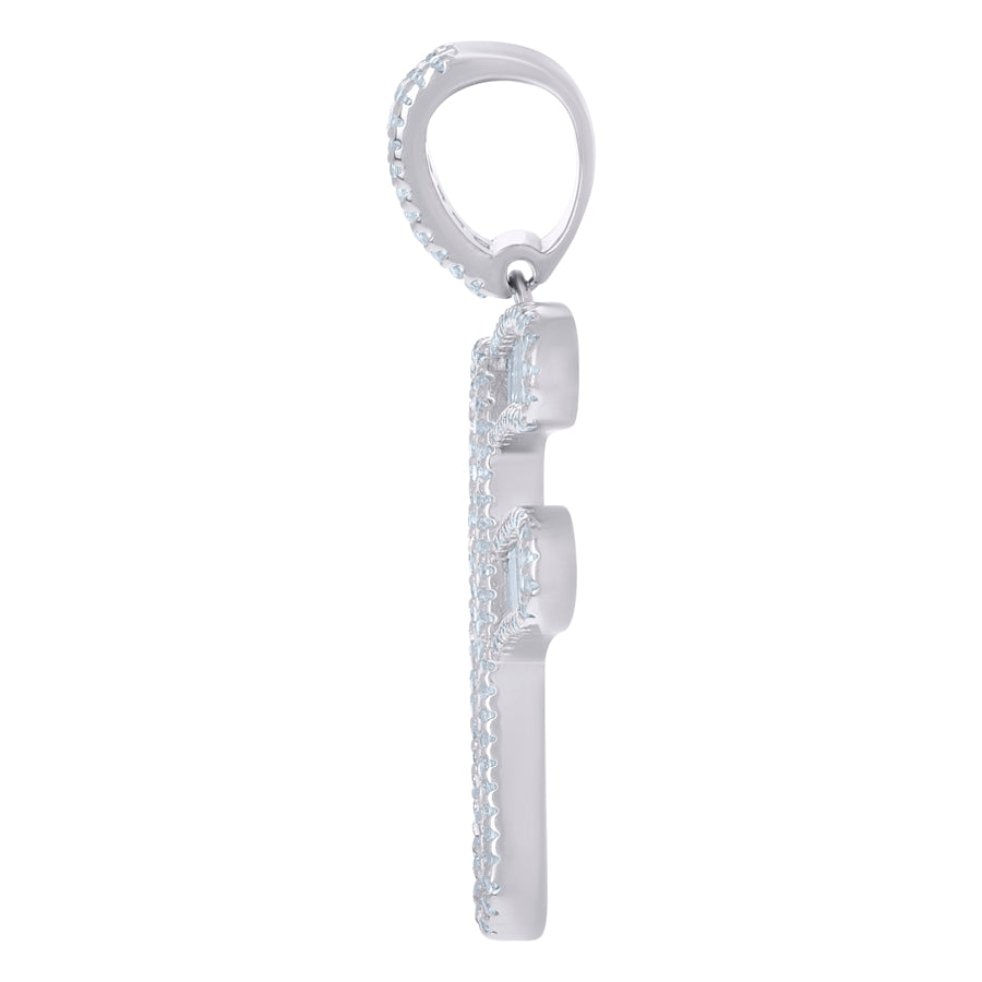 925 Sterling Silver Initial Pendant "F"