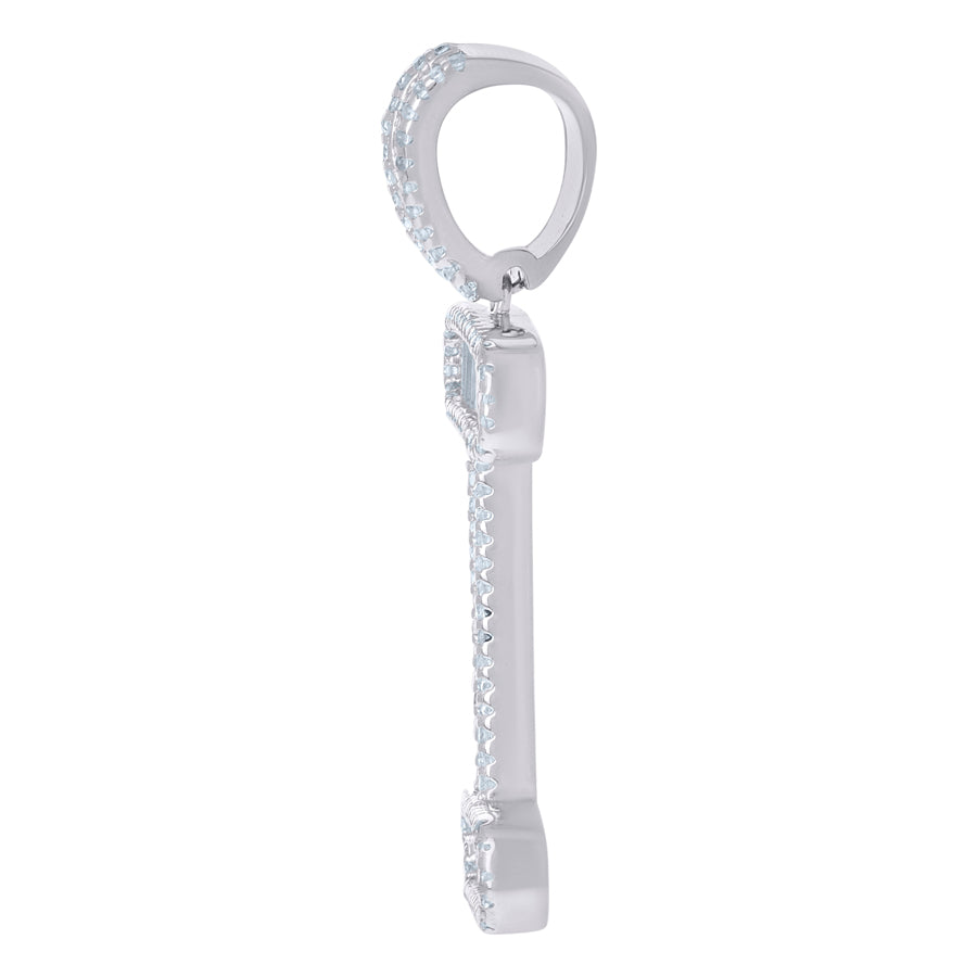 925 Sterling Silver Initial Pendant "I"