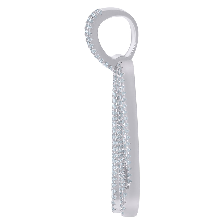 925 Sterling Silver Initial Pendant "N"