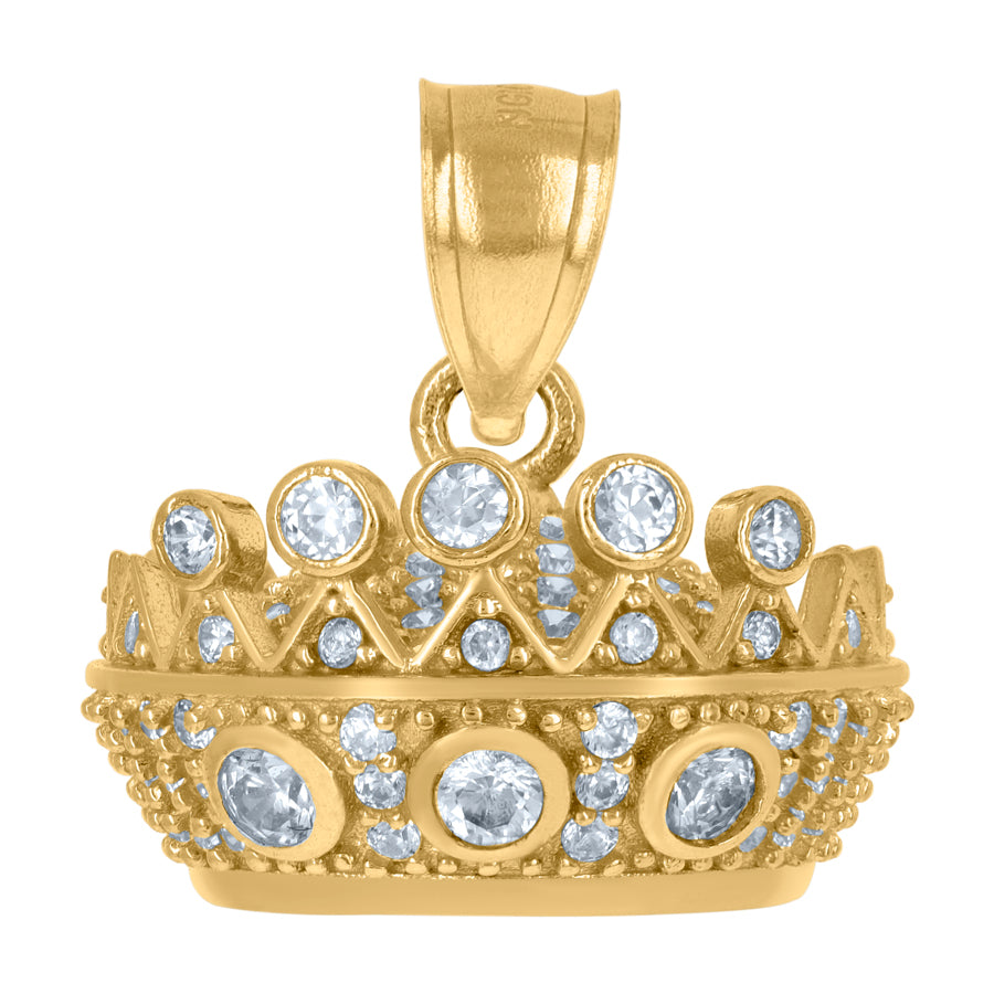 10Kt Gold Cz Pendant