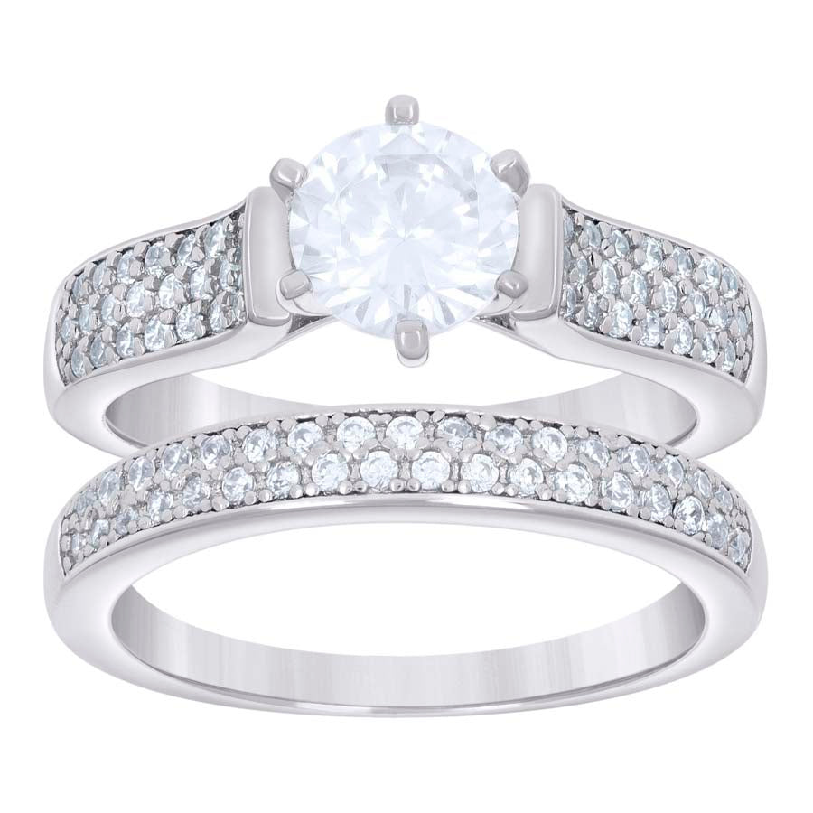 925 Sterling Silver Cz Rings S6-S10