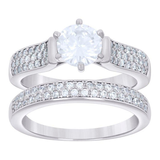 925 Sterling Silver Cz Rings S6-S10