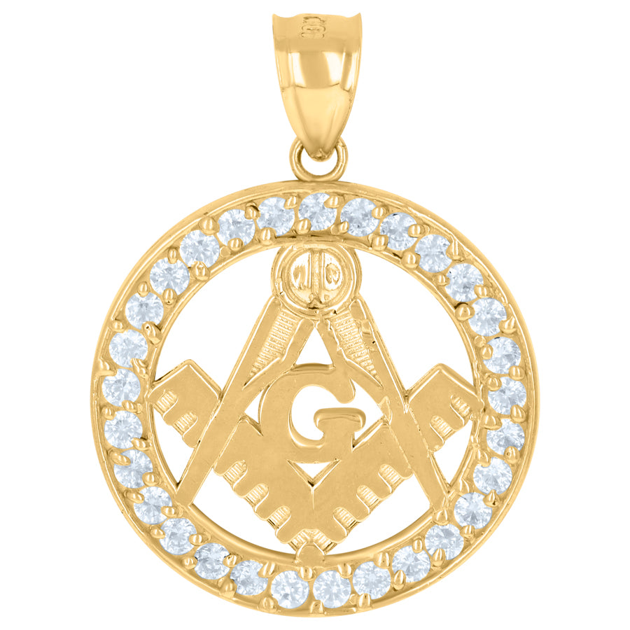10Kt Gold Cz Pendant