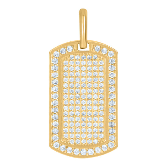 10Kt Gold Cz Pendant