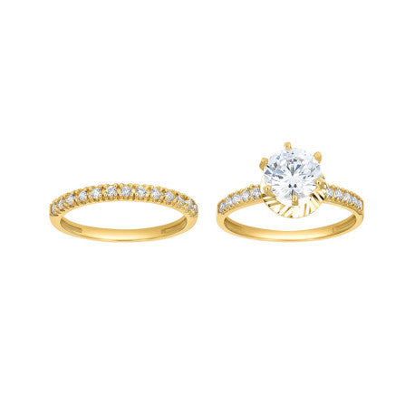 10K Gold Bridal Set