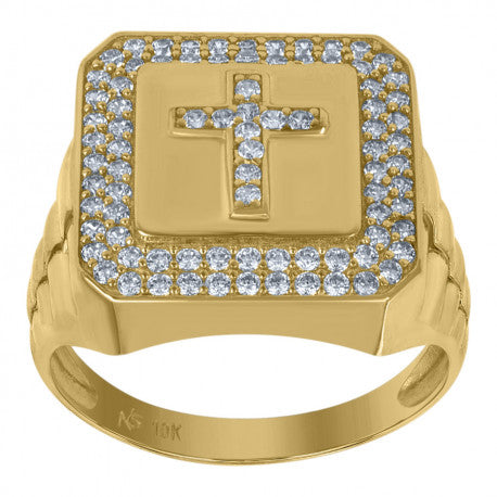 10K Gold Cz Ring