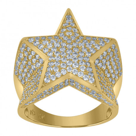 10K Gold Cz Ring