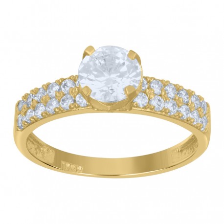 10K Gold Cz Ring