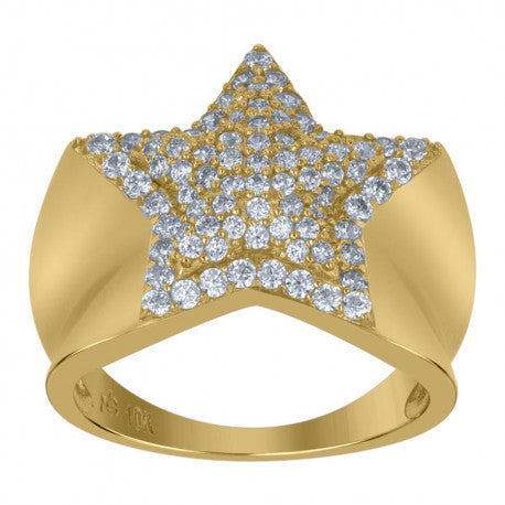 10K Gold Cz Ring