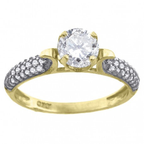 10K Gold Cz Ring