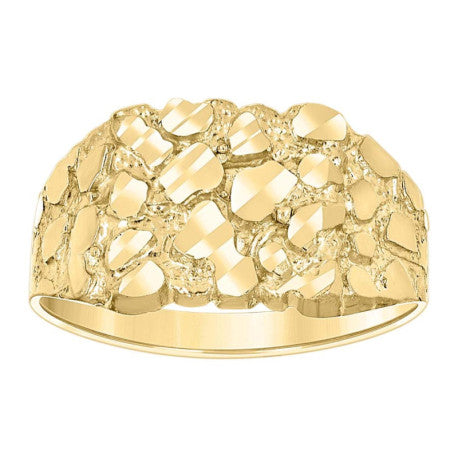 10K Gold Nugget Ring S5-S10