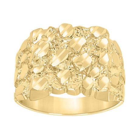 10K Gold Nugget Ring S5-S10