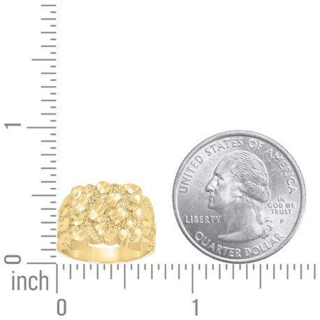 10K Gold Nugget Ring S5-S10