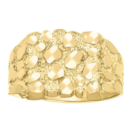 10K Gold Nugget Ring S6-S10