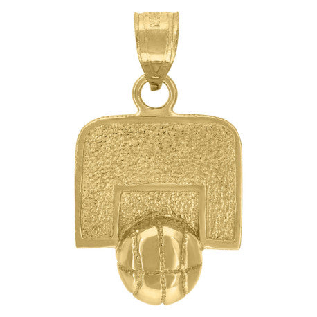 10Kt-Basket Ball Pendant