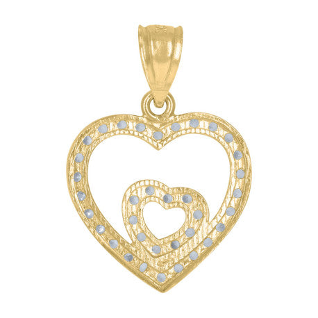 10Kt Gold Cz Pendant
