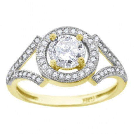 10Kt Cz Gold Ring