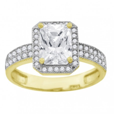 10Kt Cz Gold Ring
