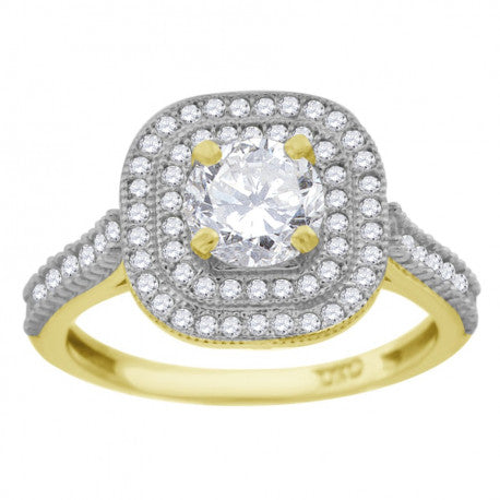 10Kt Cz Gold Ring
