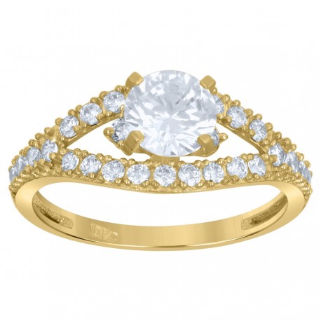 10Kt Cz Gold Ring