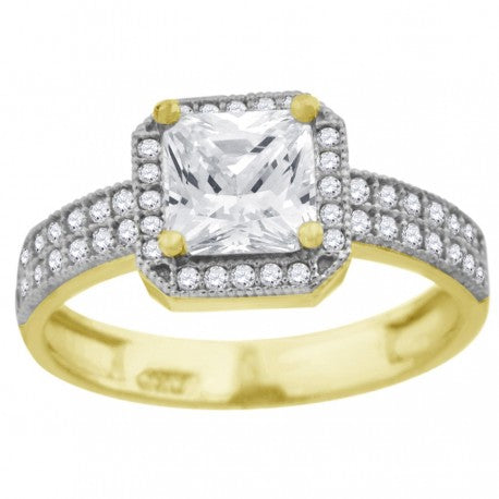 10Kt Cz Gold Ring