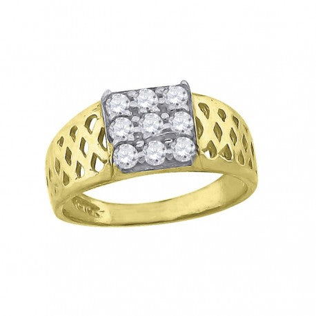 10Kt Cz Ring