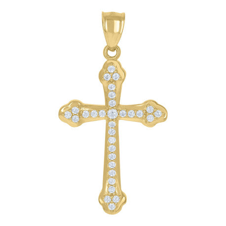 10Kt Gold Cz Pendant