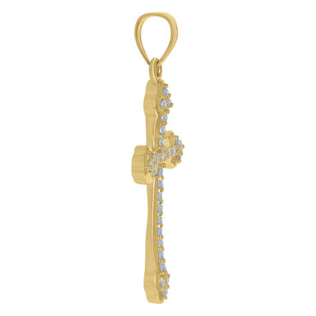 10Kt Gold Cz Pendant