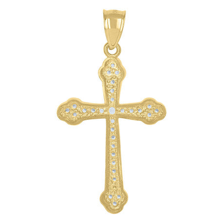 10Kt Gold Cz Pendant