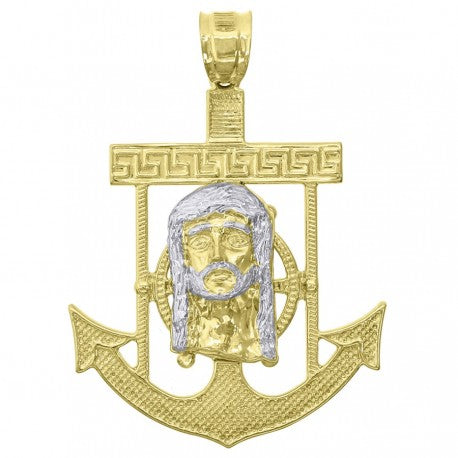 10Kt Gold Anchor Pendant