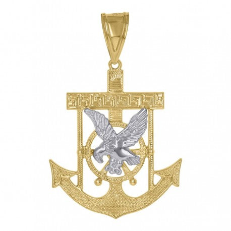 10Kt Gold Anchor Pendant