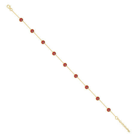 10Kt  Gold Anklet 10"