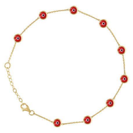 10Kt  Gold Anklet 10"