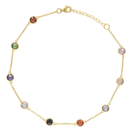 10Kt  Gold Anklet 10"